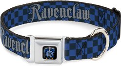 Buckle-Down Warner Bros. Harry Potter Ravenclaw Checker Dog Collar, Large: 15 to 24-in neck, 1-in wide
