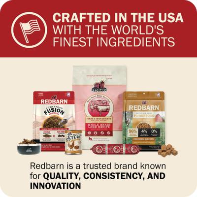Show full view: Redbarn Powerfood Fusion Air Dried Grain-Free Land Beef & Lamb Recipe Kibble Blend Dry Dog Food, 3.5-lb bag slide 9 of 10