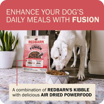 Show full view: Redbarn Powerfood Fusion Air Dried Whole Grain Land Beef & Lamb Recipe Kibble Blend Dry Dog Food, 20-lb bag slide 7 of 10
