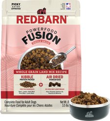 Redbarn Powerfood Fusion Air Dried Whole Grain Land Beef & Lamb Recipe Kibble Blend Dry Dog Food, 3.5-lb bag