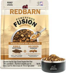 Redbarn Powerfood Fusion Air Dried Whole Grain Sky Chicken & Turkey Recipe Kibble Blend Dry Dog Food, 3.5-lb bag