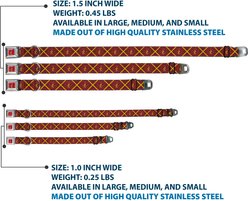 Buckle-Down The Wizarding World of Harry Potter Gryffindor Crest Plaid Dog Collar, Large: 20 to 31-in neck, 1.5-in wide slide 2 of 8