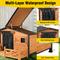 Show in main carousel: Aivituvin Metal Frame Wood Outdoor Dog House, Medium, Brown slide 6 of 9