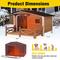 Show in main carousel: Aivituvin AIR7024-B-IN-HP Metal Frame Wood Outdoor Heated Dog House, Brown, Medium slide 8 of 8