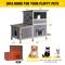 Show in main carousel: Aivituvin Winter-Proof Feral Insulation Liner Wood Outdoor Heated Cat House, Gray, Medium slide 7 of 7