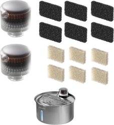 PawsPik PureFlow MAX Stainless Steel Curve Dog & Cat Water Fountain Replacement Filters