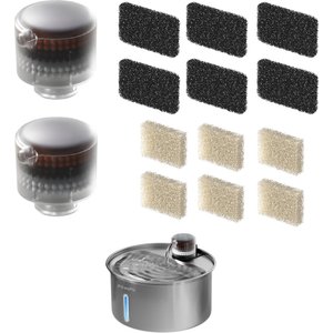 PawsPik PureFlow MAX Stainless Steel Curve Dog & Cat Water Fountain Replacement Filters