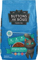 Buttons & Bows Original Blend High-Protein Dry Cat Food, 20-lb bag slide 1 of 2