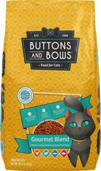 Buttons & Bows Gourmet Blend High-Protein Dry Cat Food, 18-lb bag slide 1 of 2