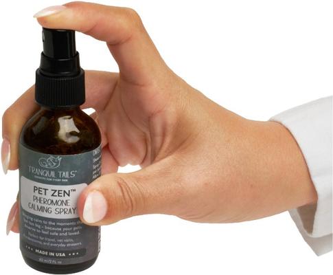 Show full view: Tranquil Tails Pheromone Calming Spray for Dogs, 2-fl oz bottle slide 3 of 3