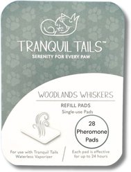 Tranquil Tails Woodland Whiskers Calming Pheromone Diffuser Refill Pads for Cats, 28 count