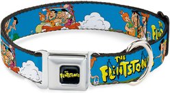 Buckle-Down The Flintstones & Rubbles Group Pose Dog Collar, Small: 9.5 to 13-in neck, 1-in wide