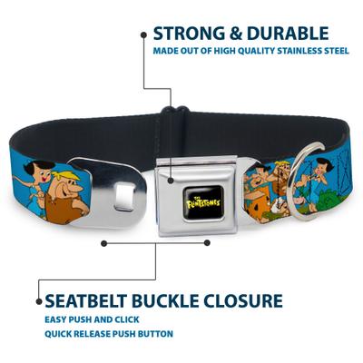 Show full view: Buckle-Down The Flintstones & Rubbles Group Pose Dog Collar, Large: 20 to 31-in neck, 1.5-in wide slide 4 of 8