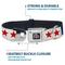 Show in main carousel: Buckle-Down Grateful Dead Good Ol Grateful Dead Text & Stars Dog Collar, Small: 9.5 to 13-in neck, 1-in wide slide 5 of 9