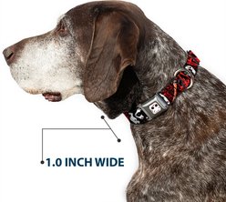 Buckle-Down Warner Bros. Horror Movies Friday the 13th Jason Mask Dog Collar, Medium: 11 to 16.5-in neck, 1-in wide slide 2 of 8