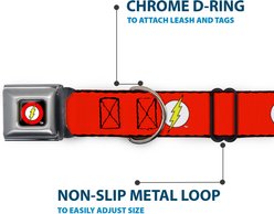 Buckle-Down DC Comics Flash Logo Dog Collar, Small: 13 to 17-in neck, 1.5-in wide slide 2 of 8