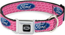 Buckle-Down Ford Oval Text Repeat Dog Collar, Medium: 16 to 23-in neck, 1.5-in wide