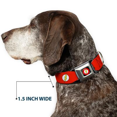 Show full view: Buckle-Down DC Comics Flash Logo Dog Collar, Small: 13 to 17-in neck, 1.5-in wide slide 7 of 8