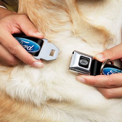 Show full view: Buckle-Down Ford Oval Logo Dog Collar, Medium: 11 to 16.5-in neck, 1-in wide slide 8 of 8