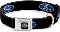 Buckle-Down Ford Oval Logo Dog Collar, Large: 20 to 31-in neck, 1.5-in wide