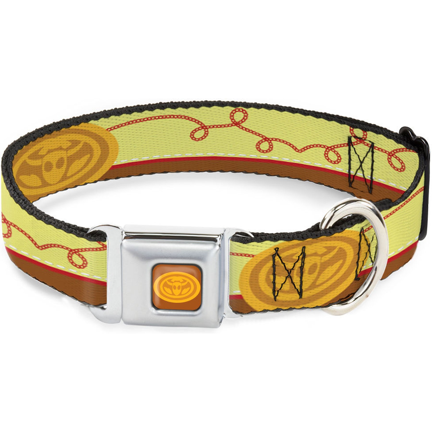 Buckle-Down Disney Toy Story Jessie Bounding Cowboy Buckle Lasso Dog Collar, Large: 20 to 31-in neck, 1.5-in wide
