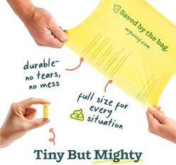 Woof Poomergency Starter Pack Dog Poop Bag Holder for Collar with 3 Emergency Refills, Lavender slide 2 of 6