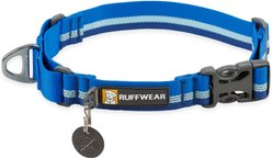 Ruffwear Web Reaction Reflective Dog Collar, Blue Pool, 20 to 23-in neck, 1-in wide