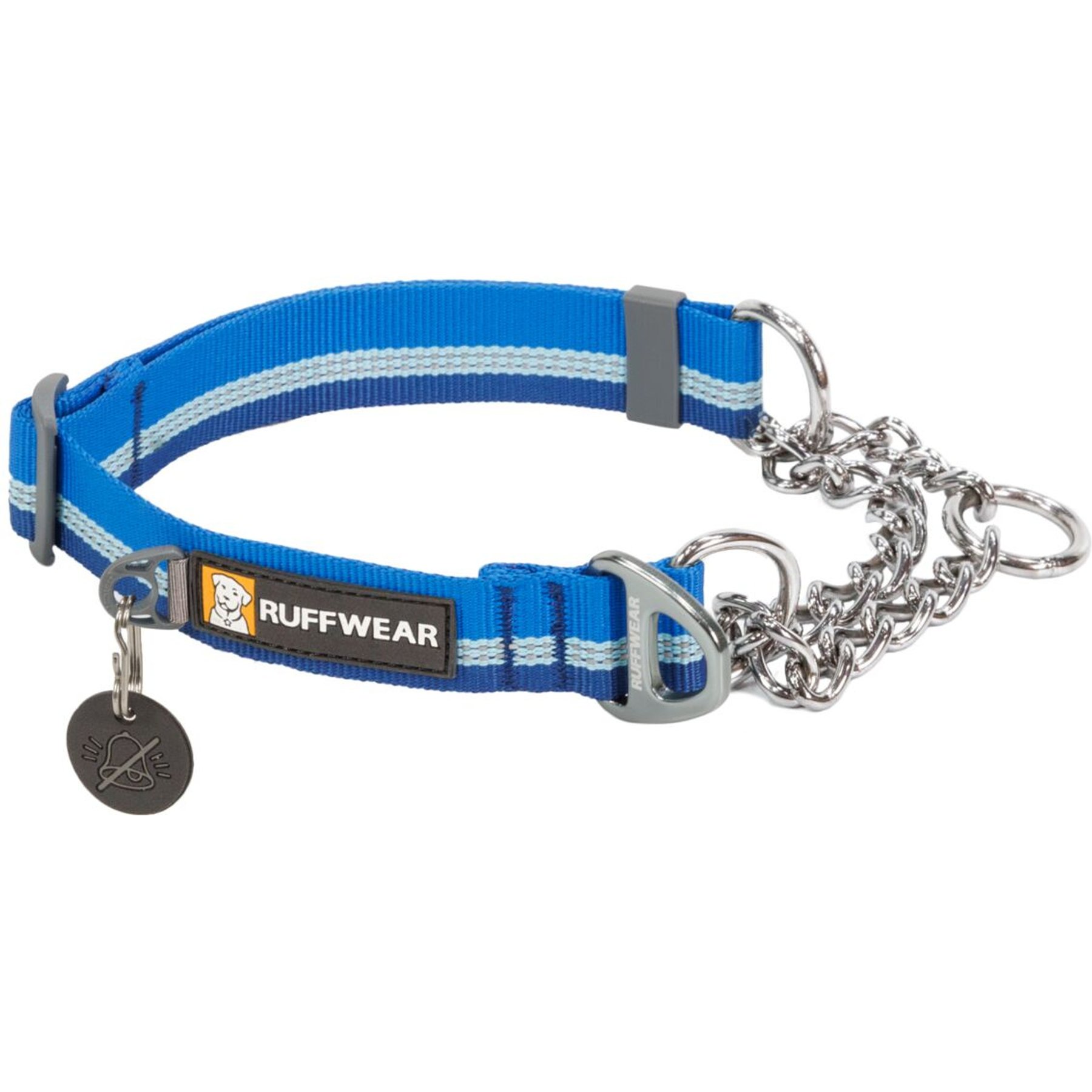 Ruffwear Chain Reaction Reflective Dog Collar, Blue Pool, Medium: 14 to 20-in neck, 1-in wide