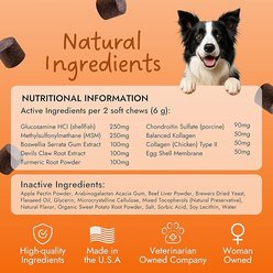 Pet Vet Products Glucosamine Beef Flavored Chews Hip & Joint Supplement for Dogs, 60 count slide 2 of 6