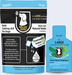 Relax Dog Daily Calming Aid for Large Size Dogs, 30 count, 7.1-fl oz pouch slide 1 of 9