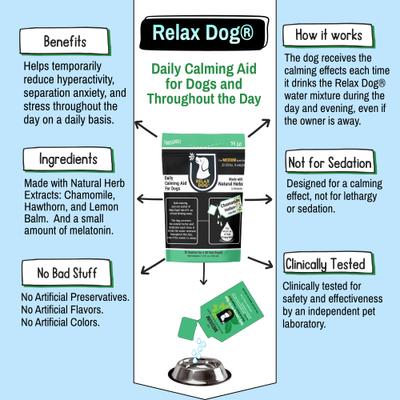 Show full view: Relax Dog Daily Calming Aid for Medium Size Dogs, 0.24-fl oz pouch, 30 count slide 4 of 10