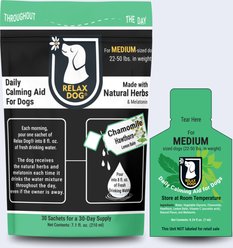 Relax Dog Daily Calming Aid for Medium Size Dogs, 0.24-fl oz pouch, 30 count slide 1 of 9