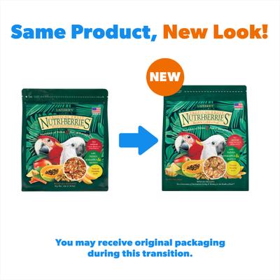 Show full view: Lafeber Tropical Fruit Nutri-Berries Macaw & Cockatoo Food, 3-lb bag slide 2 of 9