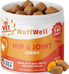 Wuffwell Hip & Joint Supplement Chews for Dogs, 140 count slide 1 of 9