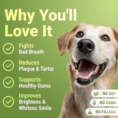 Show full view: Wuffwell Dental Cleaning Powder with Probiotics for Dogs, 2-oz slide 4 of 10