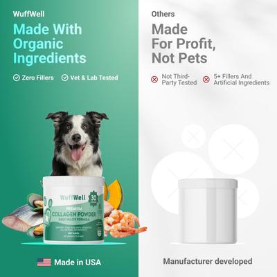 Show full view: Wuffwell Skin & Coat Supplement Collagen Powder, 2-oz slide 8 of 11