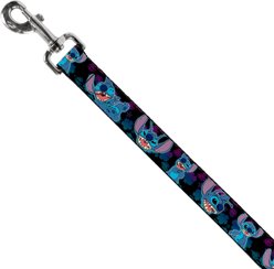 Buckle-Down Disney Stitch Expressions & Poses Tropical Fade Polyester Dog Leash, Blue, 4-ft long, 1-in wide slide 2 of 6