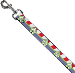 Buckle-Down Disney Toy Story Buzz Lightyear Space Ranger Stripe Polyester Dog Leash, Purple, 6-ft long, 1-in wide slide 2 of 6