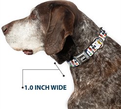 Buckle-Down Star Wars Classic Characters Collage Metal Seatbelt Buckle Dog Collar, White, Small: 9.5 to 13-in neck, 1-in wide slide 2 of 9