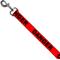 Show in main carousel: Buckle-Down Danger Text Polyester Dog Leash, Red, 4-ft long, 1-in wide slide 2 of 6