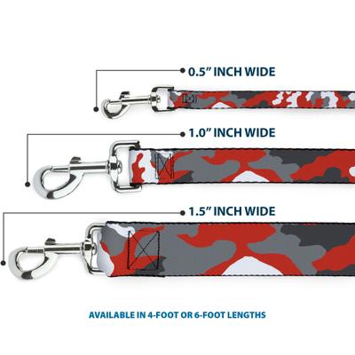 Show full view: Buckle-Down Camo Orange Polyester Dog Leash, 6-ft long, 1-in wide slide 3 of 6