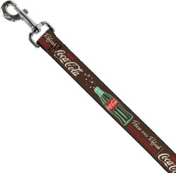 Buckle-Down Drink Coca-Cola Pause & Refresh Bottle Polyester Dog Leash, Brown, 6-ft long, 1-in wide slide 2 of 6