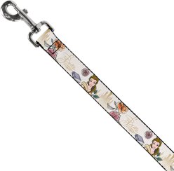 Buckle-Down Disney Beauty & the Beast Belle Castle Pose with Script Polyester Dog Leash, Yellow, 6-ft long, 1-in wide slide 2 of 6