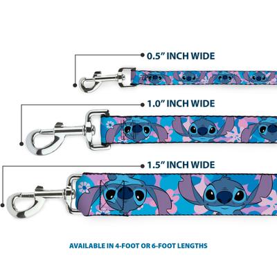 Show full view: Buckle-Down Disney Lilo & Stitch Flip Expressions Close Up Polyester Dog Leash, 6-ft long, 1-in wide slide 3 of 6