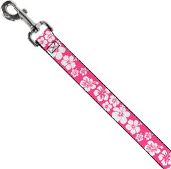 Buckle-Down Hibiscus Polyester Dog Leash, Pink, 6-ft long, 1-in wide slide 2 of 6