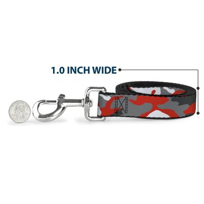 Show full view: Buckle-Down Camo Orange Polyester Dog Leash, 6-ft long, 1-in wide slide 5 of 6