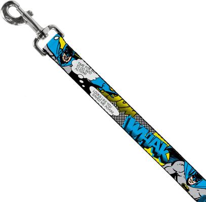 Show full view: Buckle-Down DC Comics Batman Scene Polyester Dog Leash, Blue, 6-ft long, 1-in wide slide 3 of 7