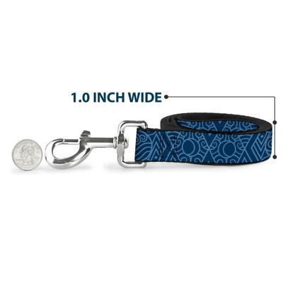 Show full view: Buckle-Down Avatar Last Airbender Water Element Symbol Polyester Dog Leash, 6-ft long, 1-in wide slide 5 of 6