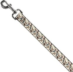 Buckle-Down Avatar the Last Airbender Appa Pose Stacked Polyester Dog Leash, White, 6-ft long, 1-in wide slide 2 of 6