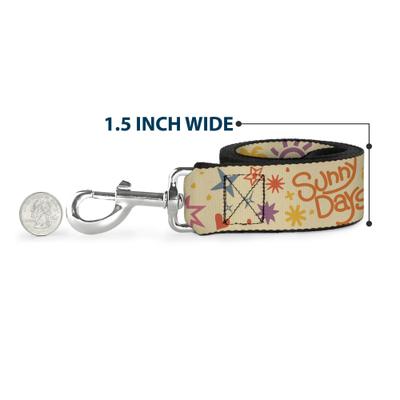 Show full view: Buckle-Down Summer Harmony Collage Polyester Dog Leash, 6-ft long, 1-in wide slide 6 of 6